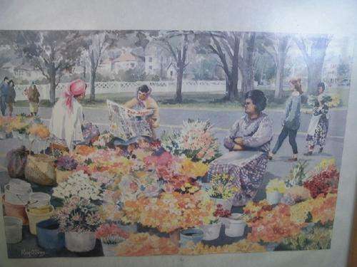 Market Flowers Watercolour - May O'Shea 52cm x 43cm***late entry***
