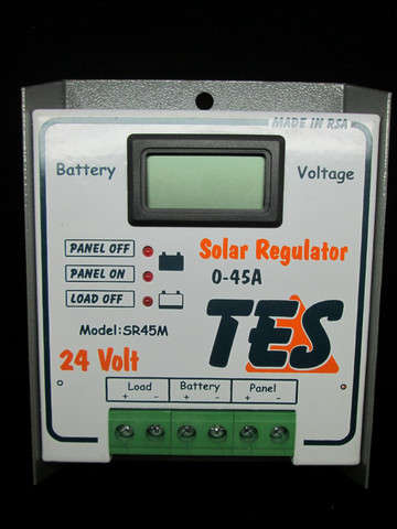 TES SOLAR REGULATOR - 24V 45AMP WITH SCREEN