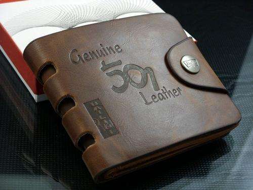 Free shipping Mens High Quality Leather Wallet