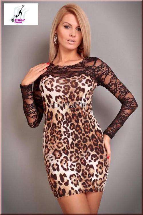 Free shipping leopard dress