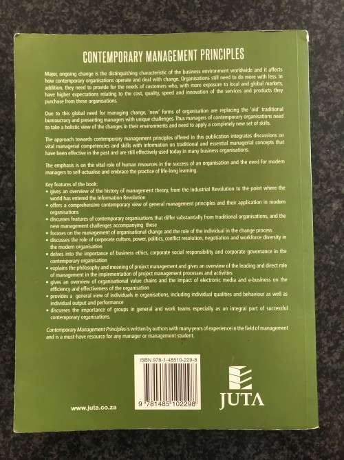 Contemporary Management Principles MNG2601