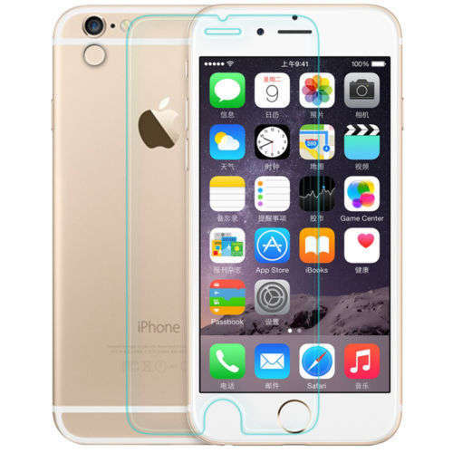 iPhone 6s plus Tempered Glass Screen Protector + Clear Soft TPU Case