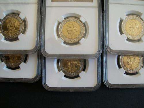 MS 66 NGC GRADED MANDELA 90 BIRTHDAY COINS LATE ENTRY