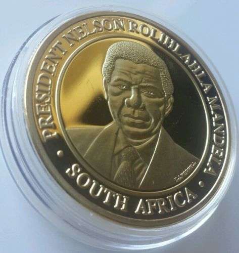 MANDELA GOLD LOOK COLLECTIBLE CHRISTMAS CRAZY START 1 ONLY INVEST NOW