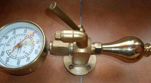 SAR RARE Pressure valve and Gauge made into a Clock