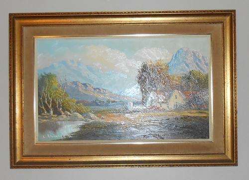 Les Albertyn-Original Oil on Board 1974