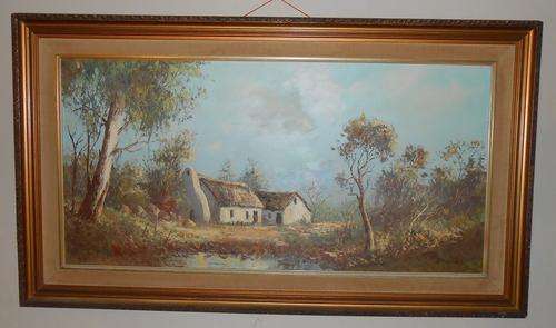 JACOBI (Benjamin Jacobus Davis ) - Original Oil on Board (1933-) Large INVESTMENT ART