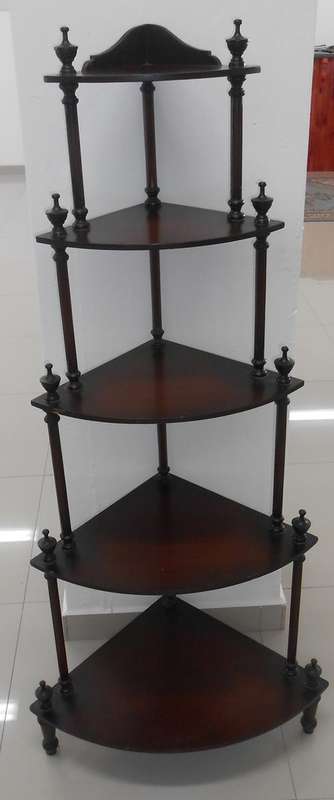 Solid Corner "What Not" Large 5 Tier