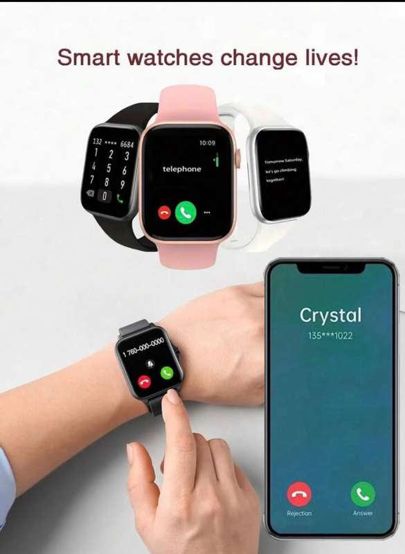 Eytlptoc 2024 New Smart Watch, Touch Screen, Fashionable Sports Style For Men And Women