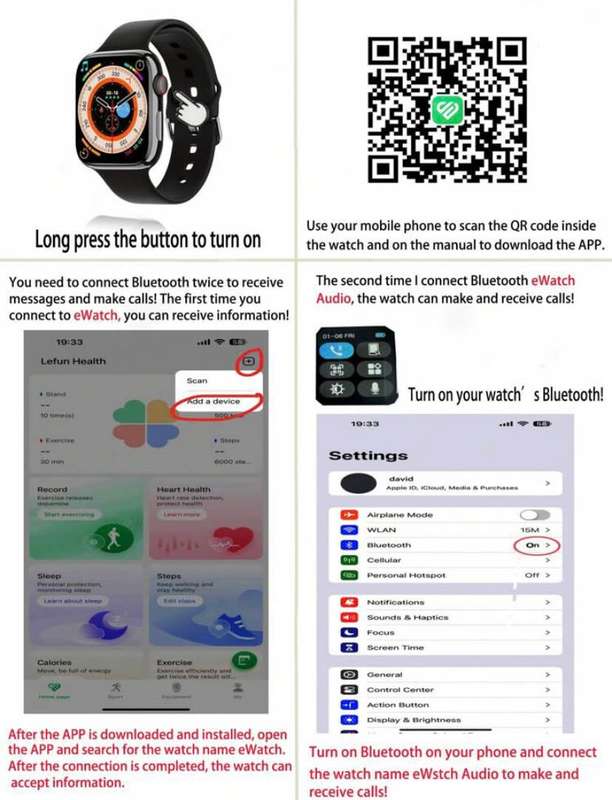 Eytlptoc 2024 New Smart Watch, Touch Screen, Fashionable Sports Style For Men And Women