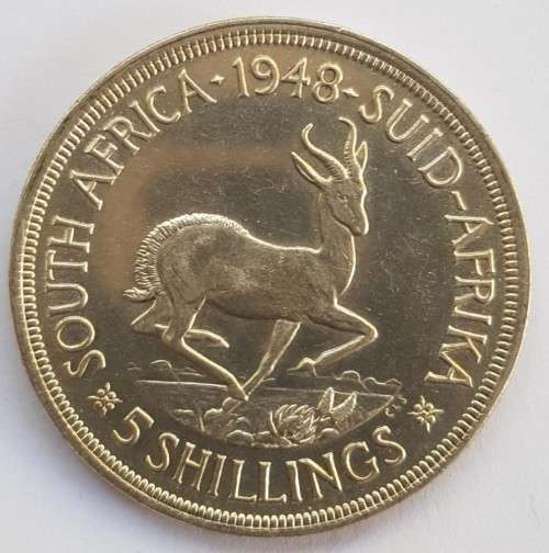 1948 Silver Five Shilling ( Crown )