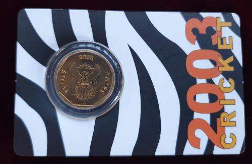 SA Mint Carded 2003 Cricket 50c