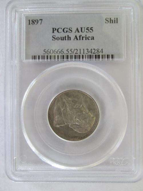 1897 ZAR Shilling AU55