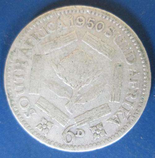 1950 Sixpence