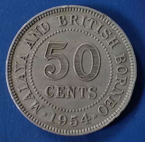 1954 Malaya & British Borneo 50 Cent