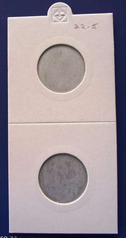 Lighthouse Self Adhesive Coin Folders 22,5 mm