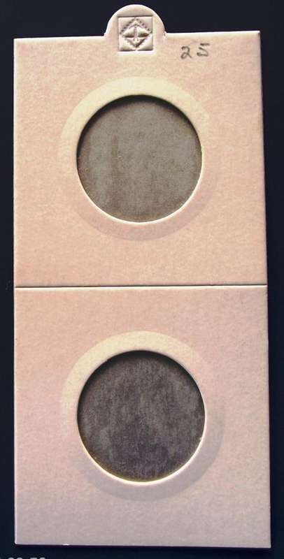 Lighthouse Self Adhesive Coin Folders 25 mm