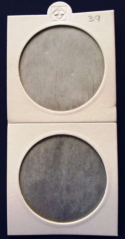 Lighthouse Self Adhesive Coin Folders 39,5 mm
