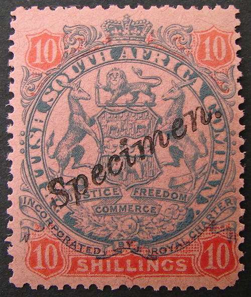 Ten Shilling Specimen Mint SACC 47