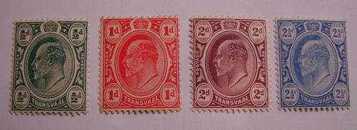 1905/1909 KE V11     1/2P,1p,2p,21/2p Mint
