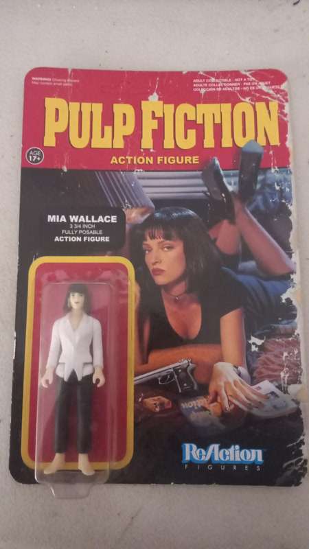 Pulp Fiction Vintage Mia Wallace Action Figure, 3 and 3/4 inches