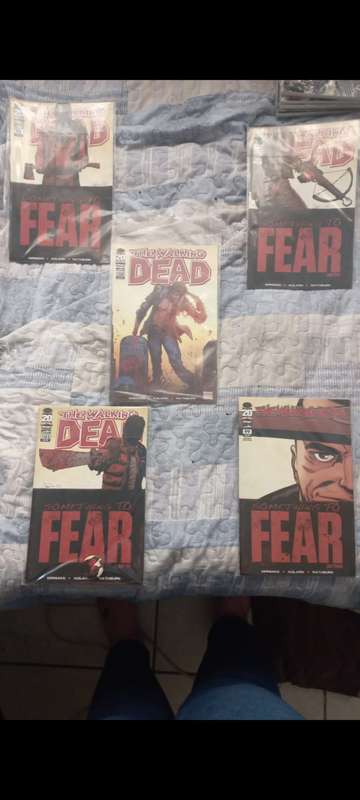Issue 98# - 102# of The Walking Dead single issues, plasic sleeve with mint condition