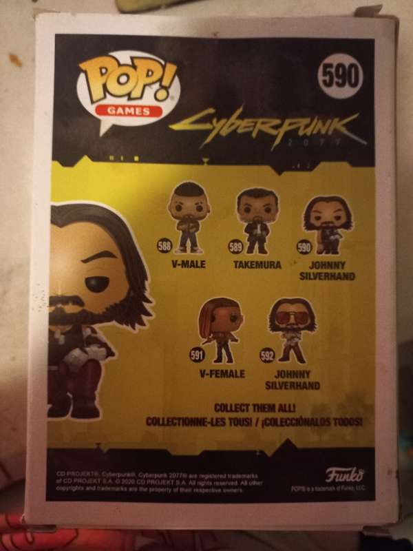 Funko Pop! Vinyl Figure Johny Silverhand Cyberpunk 2077 (with box) mint condition #590