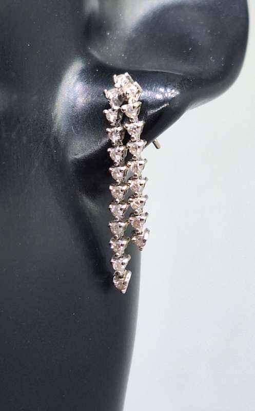 White Gold Diamond Earrings