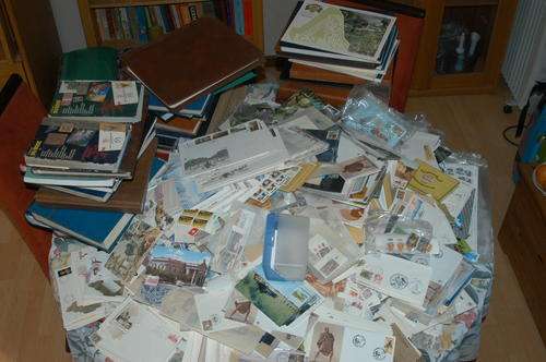 BULK OF FDCS, STAMPS, FILES, STAMP BOOKS
