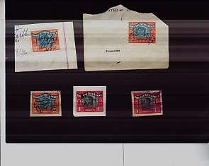UNION OF SOUTH AFRICA-Used KGVI revenues trasnposed plates