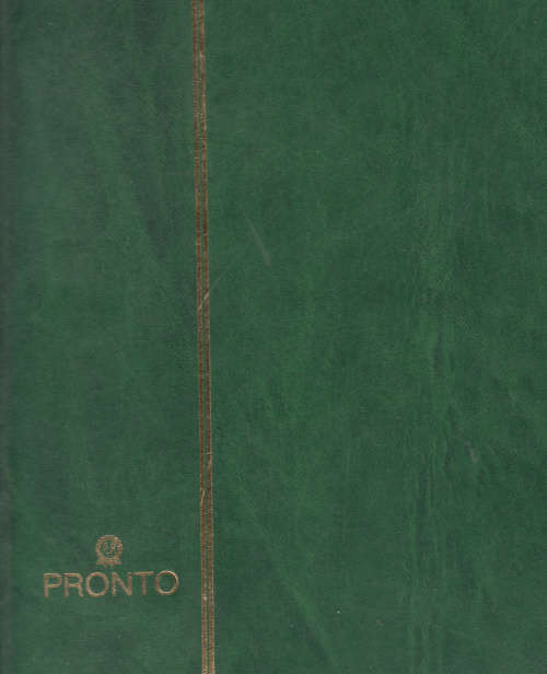 Green Pronto Control Block Album 16 pages 32 sides 4 clear strips per side excellent condition