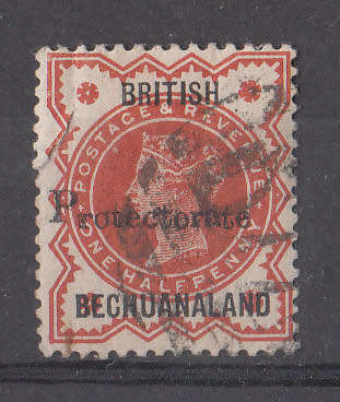 Bechuanaland 1890 scarce and valuable  Queen Victoria SACC 52 overprint 15mm as scanned Cat R2600