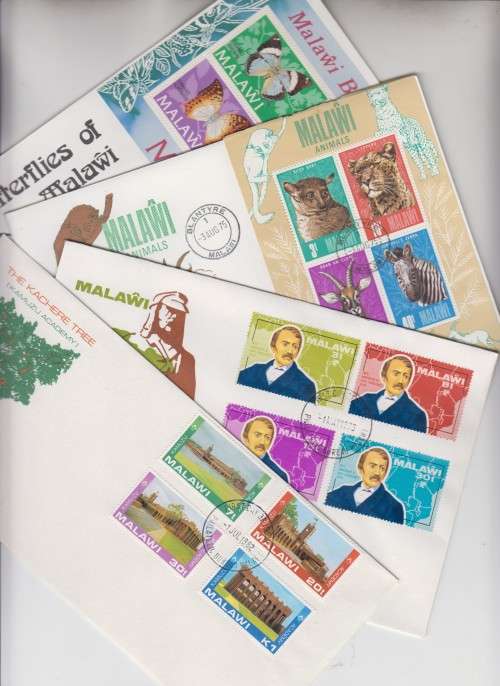 Malawi  four FDC as scanned
