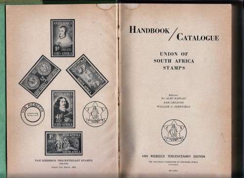 Hardback Handbook/Cataloque of SA stamps two scans Editors Kaplan ,Legator,Sheffield.