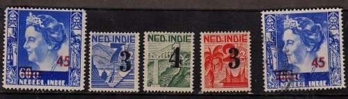 Ned Indies hinged mint and single used per scan