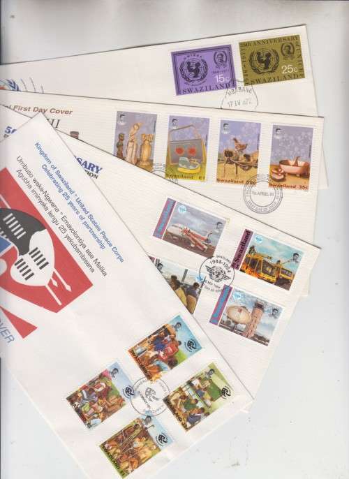 Swaziland four clean FDC