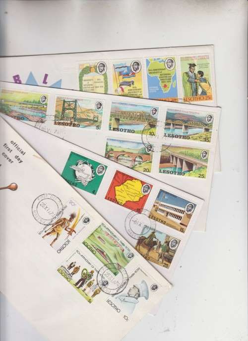 Lesotho four clean FDC