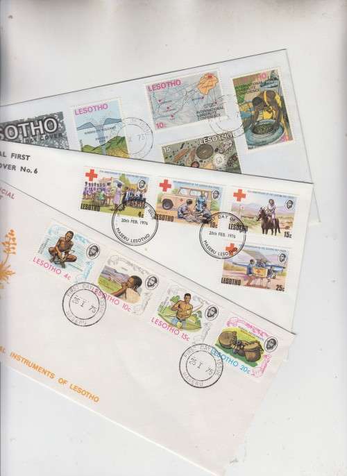 Lesotho seven clean FDC