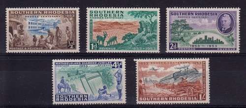 Southern Rhodesia Rhodes centenary MNH set