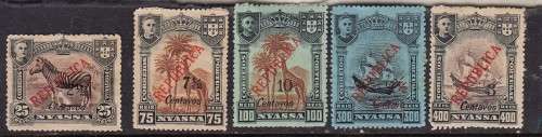 Nyassa hinged mint with some paper adhesion back and front scanned