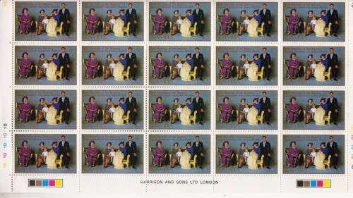 Zambia MNH Elizabeth queen Mother part sheets 2nd and 3rd sheets have 20 stamps half scanned only