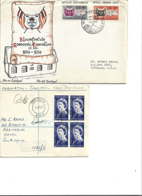 SA Union official and private FDC two scans