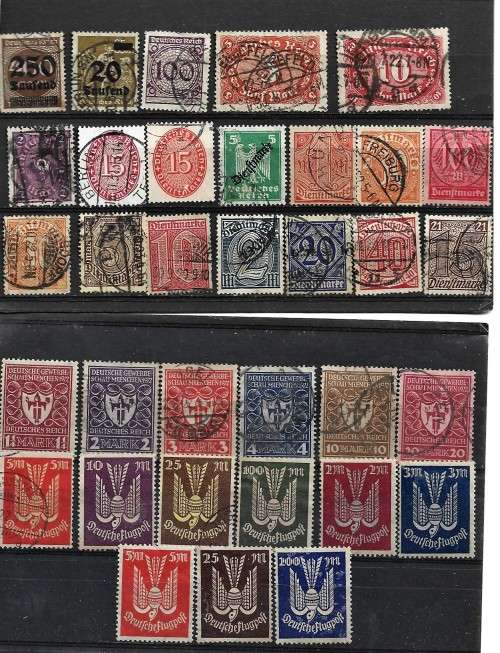 Germany used  as scanned with unused heavy hinge on top two values