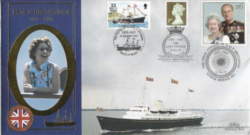 GB QE2 Final Voyage of the Britannia FDC