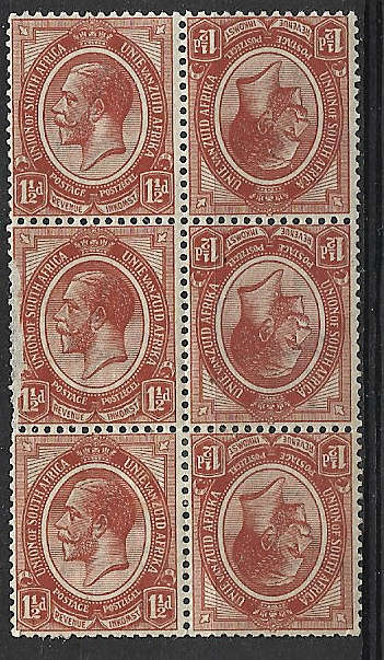 SA Union SACC 4b hinged mint 1.5d block as scanned