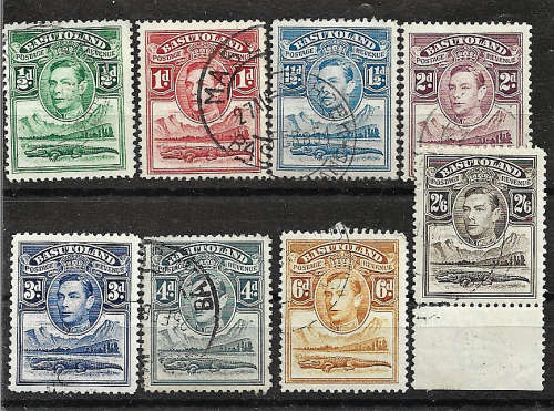 Basutoland KGV1 part used set as scanned