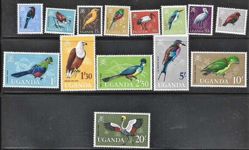 Beautiful lightly hinged set Birds of Uganda as scanned