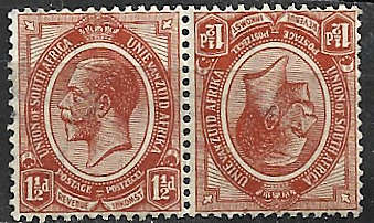 SA Union SACC4b hinged mint tete beche pair as scanned