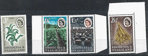Rhodesia and Nyasaland MNH set World Tobacco Congress