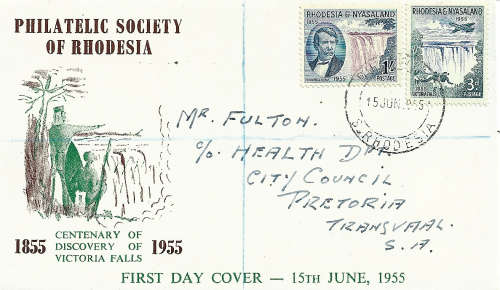 Rhodesia Rhodesia/Nyasaland FDC  three  scans